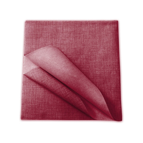 Sada 100 jednorázových netkaných ubrusů vínových 100x100cm