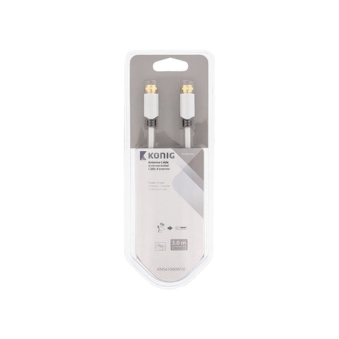 Anténní kabel samec - samec 4m