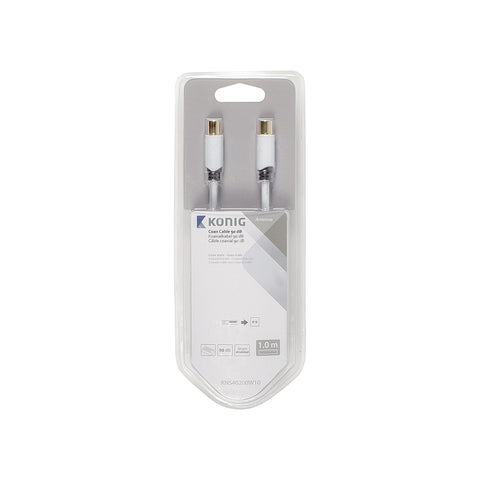 Koaxiální kabel samec - samec 1m