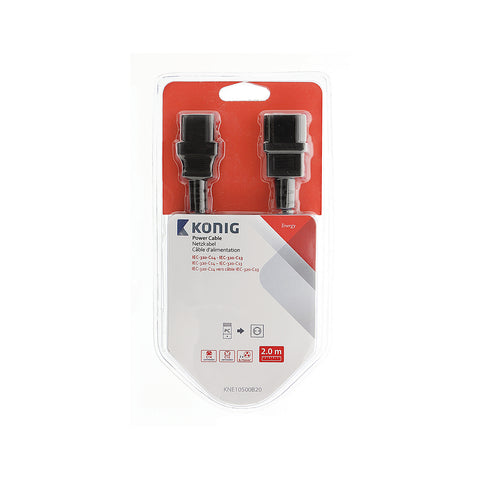 Černý napájecí kabel 2m