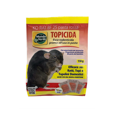 Rodenticidní návnada v červeném zrní pro myši 140g