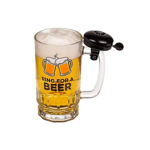 Pivní korbel Ring For A Beer se zvonkem 500ml