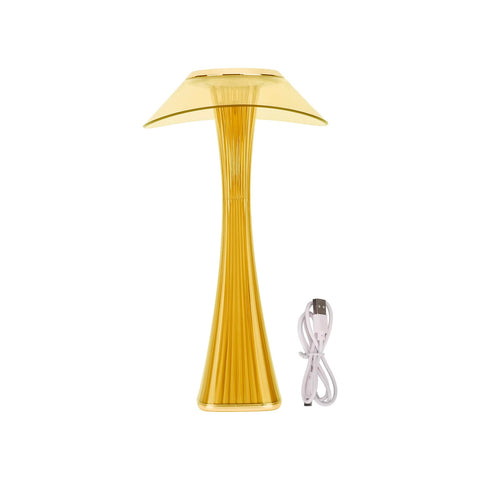 Dotyková stolní lampa zlatá