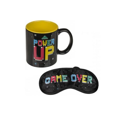 Sada hrnku Mug a masky na oči s herním motivem