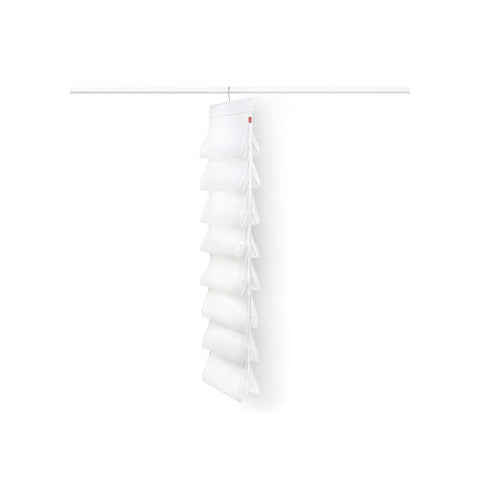 Závěsný organizér do skříně na 16 párů bot 131x33cm