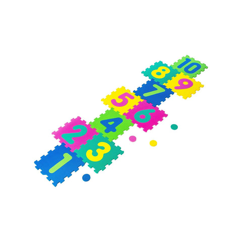 Pěnová puzzle podložka s 10 díly