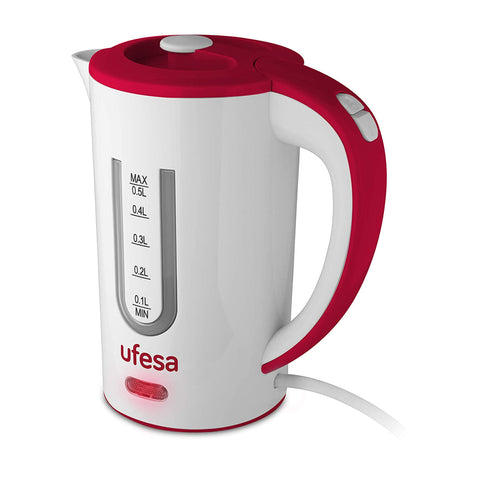 Cestovní plastová rychlovarná konvice 0,5l 800w