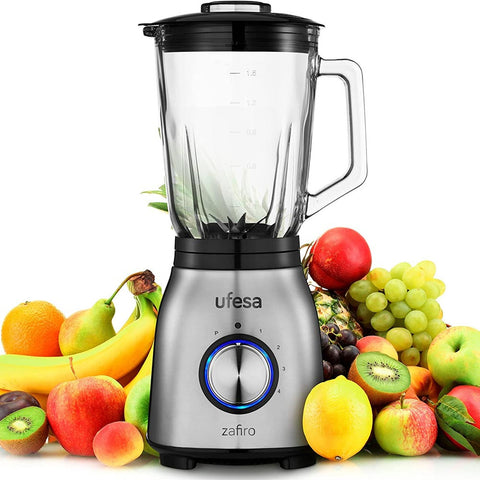 Ocelový mixér s nádobou o objemu 1,5l, 1000w