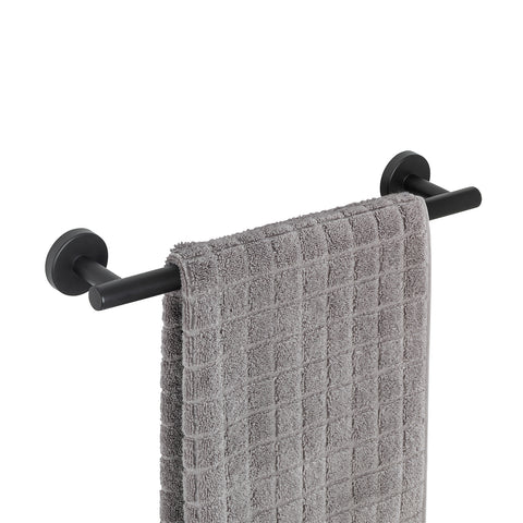 Černá tyč na ručníky Bosio 40cm