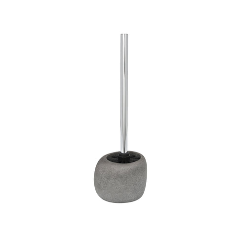 Držák na WC štětku z polyresinu Pebble Stone, šedý