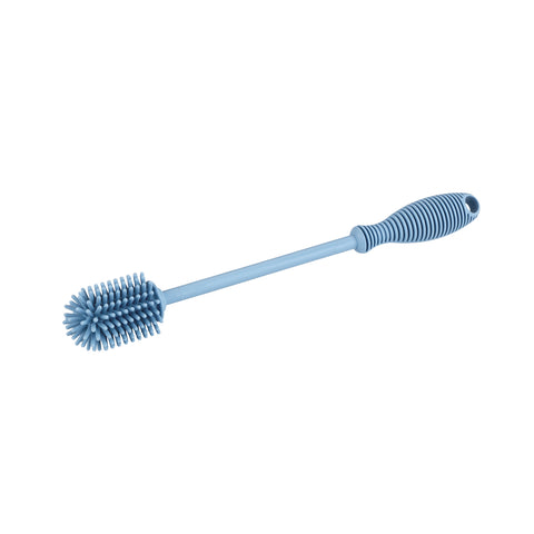 Silikonový kartáč na mytí lahví modrý 25cm