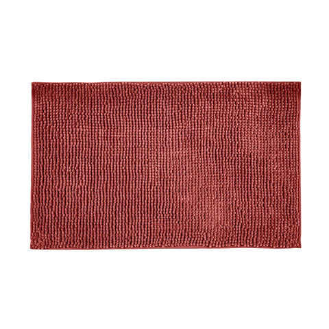 Červená žinylková koupelnová předložka 50x80cm