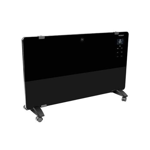 Skleněný radiátor s kolečky 2000w