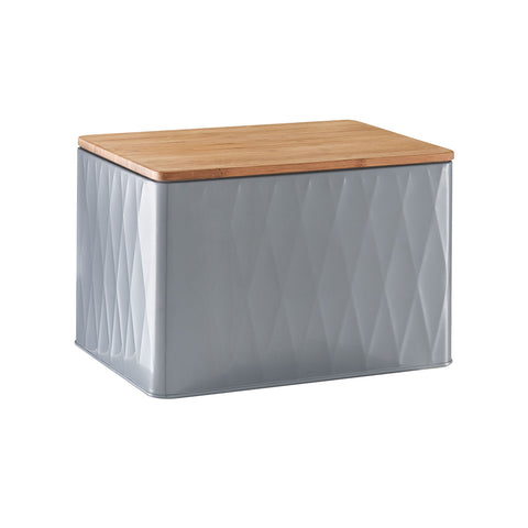 Nádoba s diamantovým efektem a bambusem 28x20x19cm