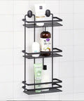 immagine-2-feridras-mensola-rettangolare-per-doccia-a-3-ripiani-in-acciaio-nero-24x50x11cm-ean-8056471560224