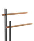 immagine-2-feridras-piantana-portasciugamani-2-bracci-in-bambu-in-acciaio-nero-22x805x22cm-ean-8056471553295