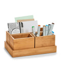 immagine-2-zeller-organizer-con-vassoio-in-bamboo-28x18x11cm-ean-4003368253879