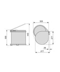 immagine-3-emuca-pattumiera-per-fissaggio-a-porta-con-coperchio-automatico-13l-bianco-ean-8432393120027