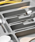 immagine-3-emuca-portaposate-regolabile-per-cassetto-in-plastica-40cm-grigio-ean-8432393139944