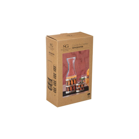 immagine-3-secret-de-gourmet-set-brocca-e-4-bicchieri-in-vetro-decorato-1l-ean-3560237551364