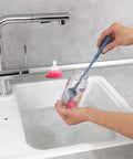 immagine-3-wenko-spazzola-lavabottiglie-in-silicone-blu-25cm-ean-4008838283455