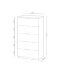 immagine-5-habitdesign-mobile-a-5-cassetti-roverebianco-60x40x110cm-ean-8423490266244