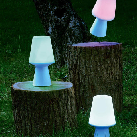 Vícebarevná LED lampa na baterie 23cm