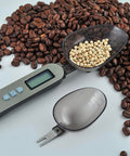 Bilancia digitale da cucina a cucchiaio Kiwi 300g con cucchiaio staccabile per pesare chicchi di caffè e legumi con precisione 0,1g per baristi e appassionati